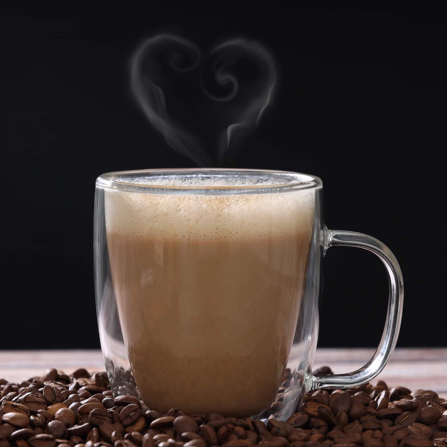 400ml Double Wall Heat-Resistant Glass Mug - My Store