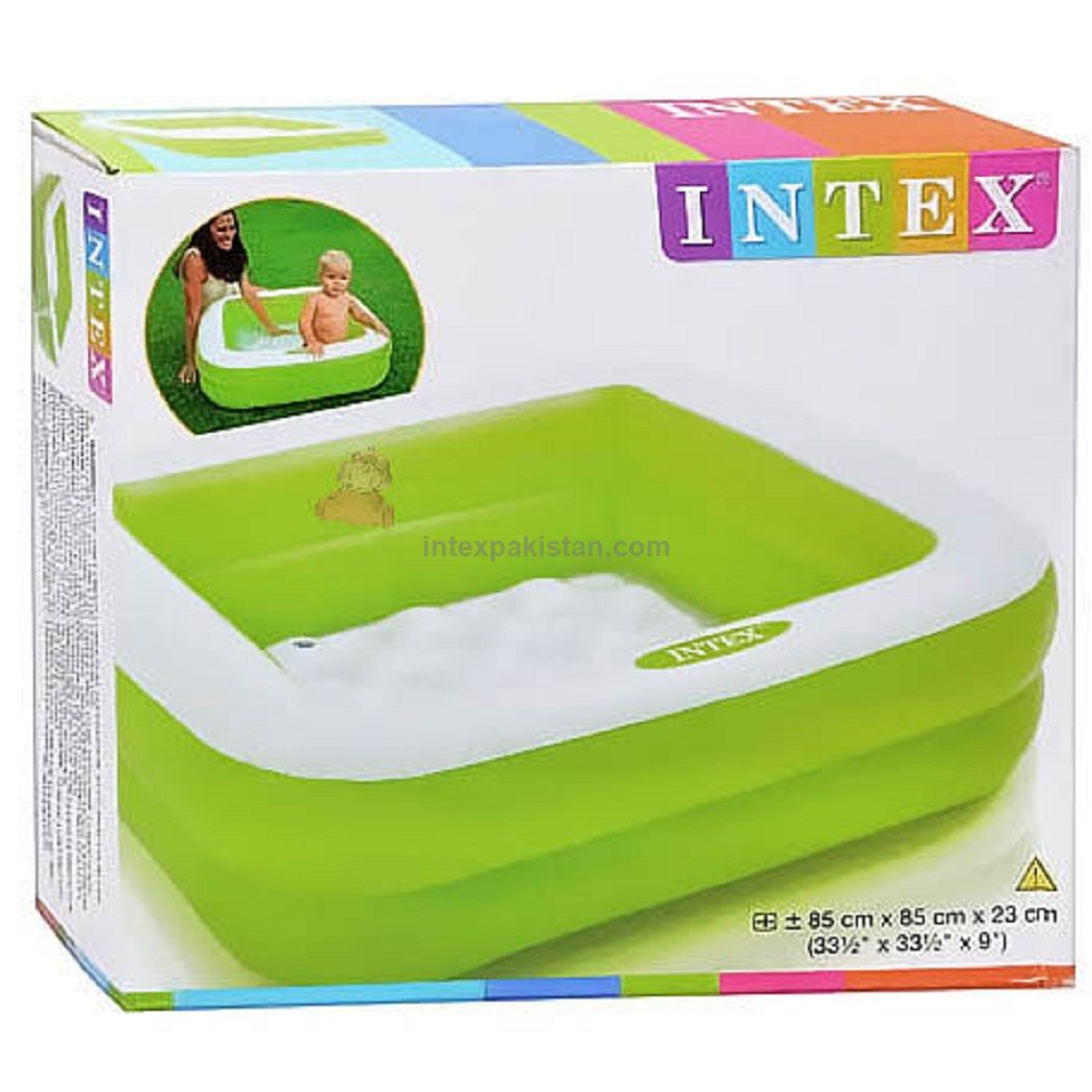 INTEX Inflatable Square Baby Splash Pool (85cm x 85cm)