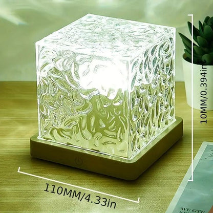 Night Light Flame Crystal Lamp
