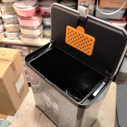 Stainless Steel Hanging Trash Can – Dual Opening Lid (3L / 8L) - My Store