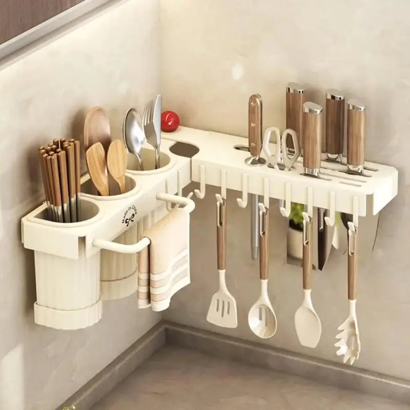 Rotatable Metal  Corner & Flat Wall Kitchen Organizer