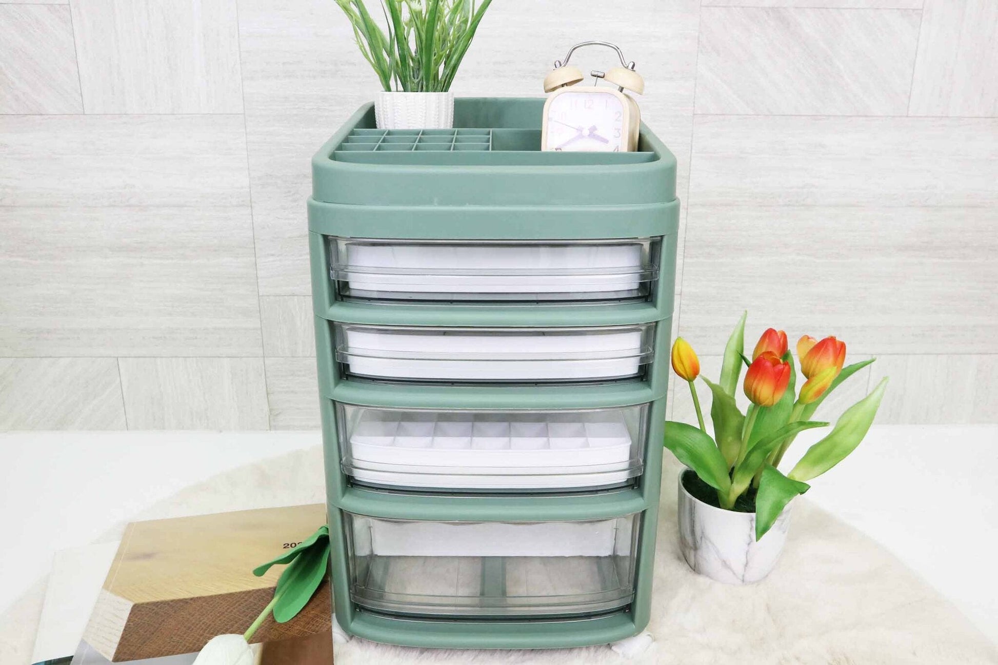 Premium Cosmetics Storage Cabinet & Organizer Trolley - My Store