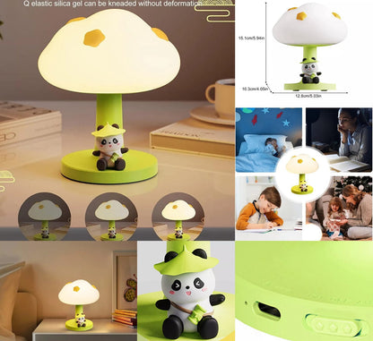 PoPo Panda Soft Silicone Bedside Lamp