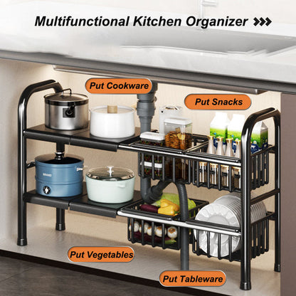 Kitchen Under Sink Adjustable Pot Rack - My Store