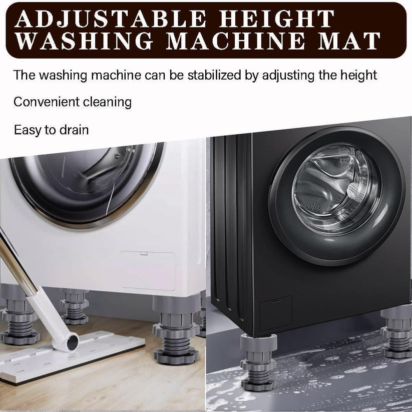 Adjustable Anti-Vibration Washing Machine Stand (Set of 4) - My Store