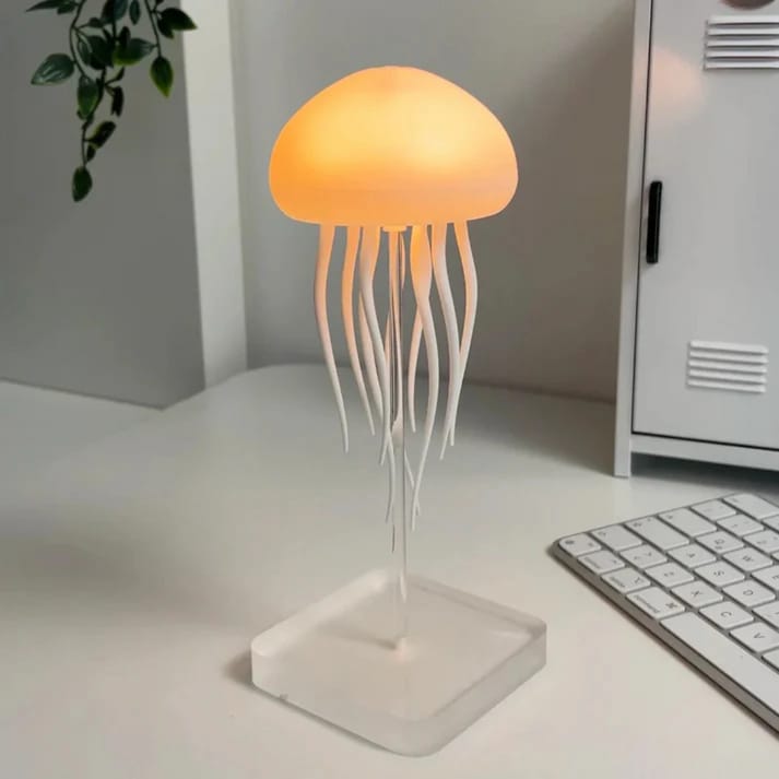 Aesthetic Gradient Swimming Jellyfish Lamp