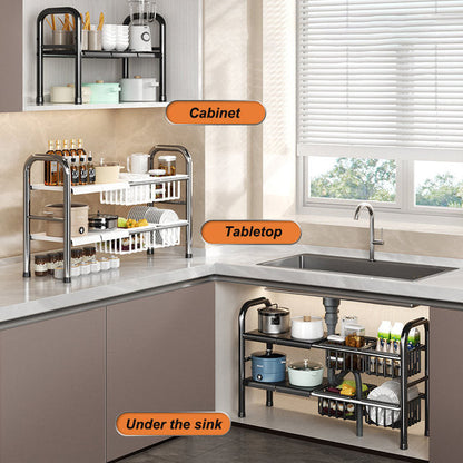 Kitchen Under Sink Adjustable Pot Rack - My Store