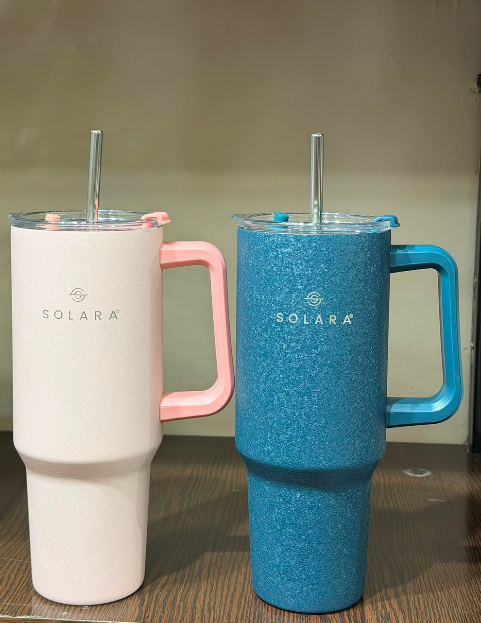 Solara Elixir Tech Insulated Stainless Steel Tumbler with Handle & Straw (1.2L / 40 oz)