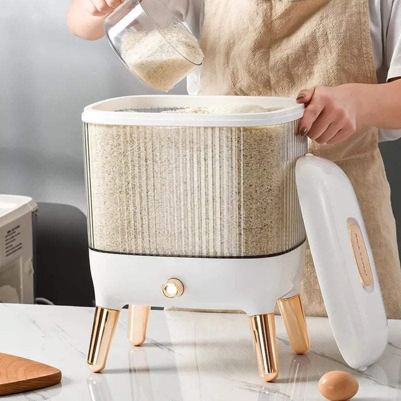 10kg Elegant Rice Dispenser with Lid