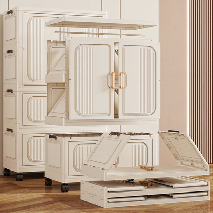 Modern Foldable Portable Wardrobe Closet with Magnetic Doors - My Store