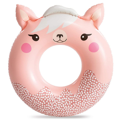 INTEX Kids Cute Animal Inflatable Swim Ring Tube (Assorted Designs) | 33" Pool Float
