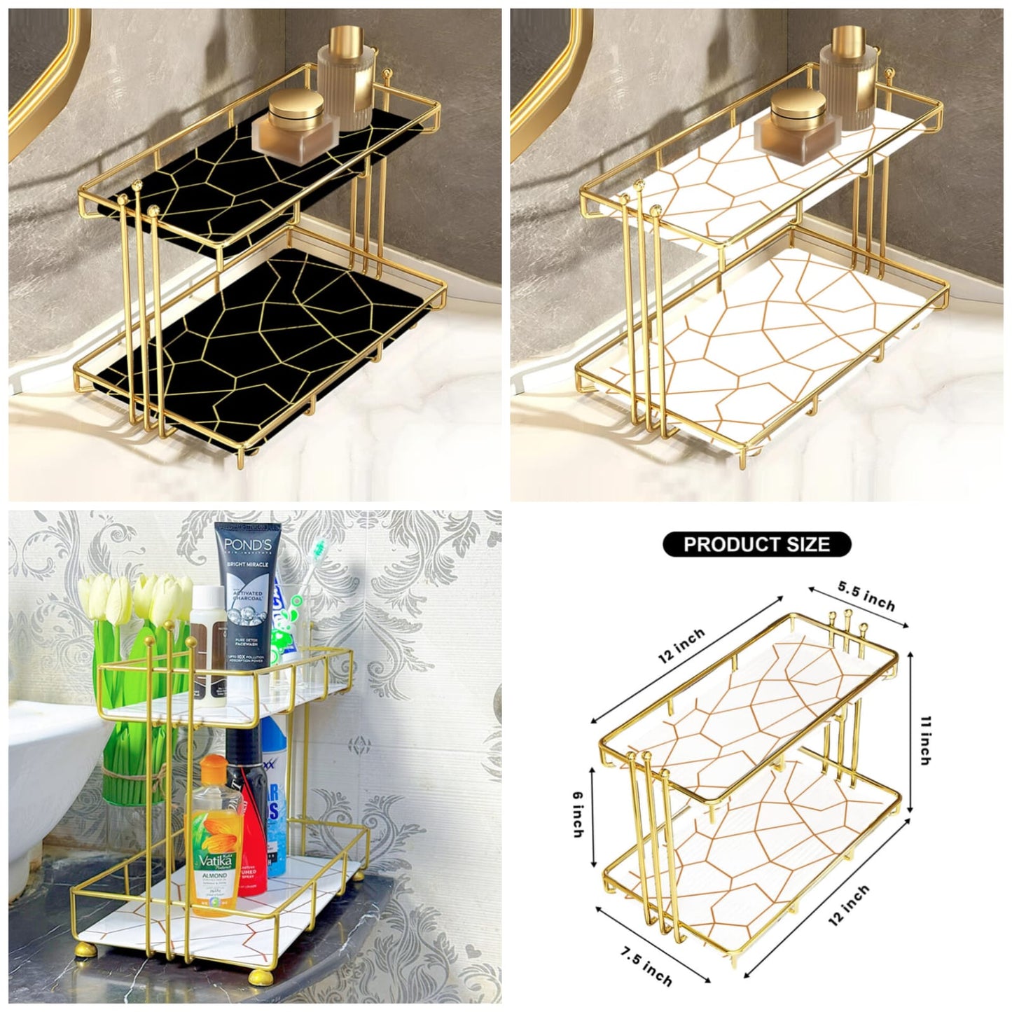 2-Tier Luxury Vanity Storage - My Store