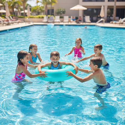 Intex Transparent Inflatable Pool Swim Tube (30-Inch) – Assorted Neon Colors