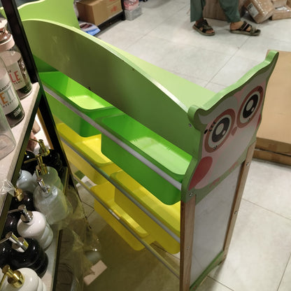 Premium Wooden Kids' Toy Organizer with Storage Baskets - My Store
