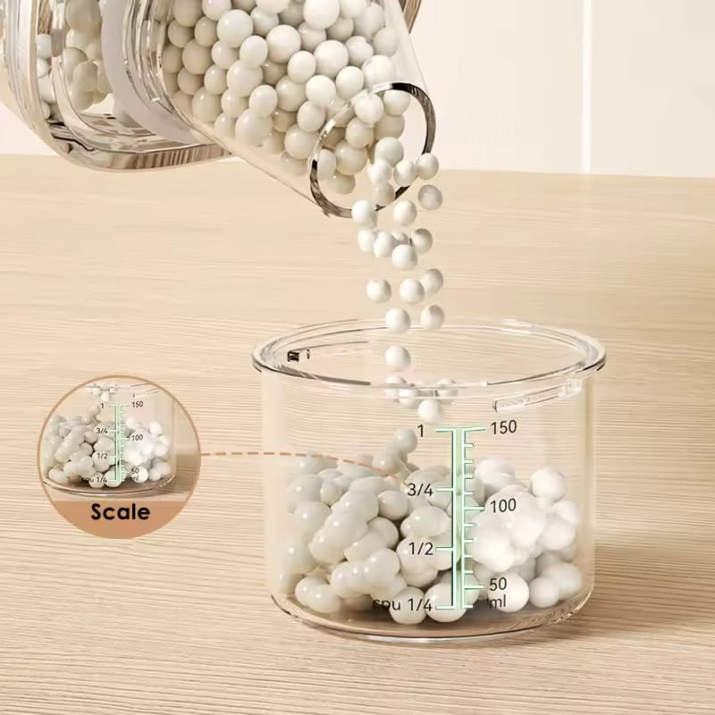 Premium Airtight Food Storage Canister with Measuring Cup Lid - My Store
