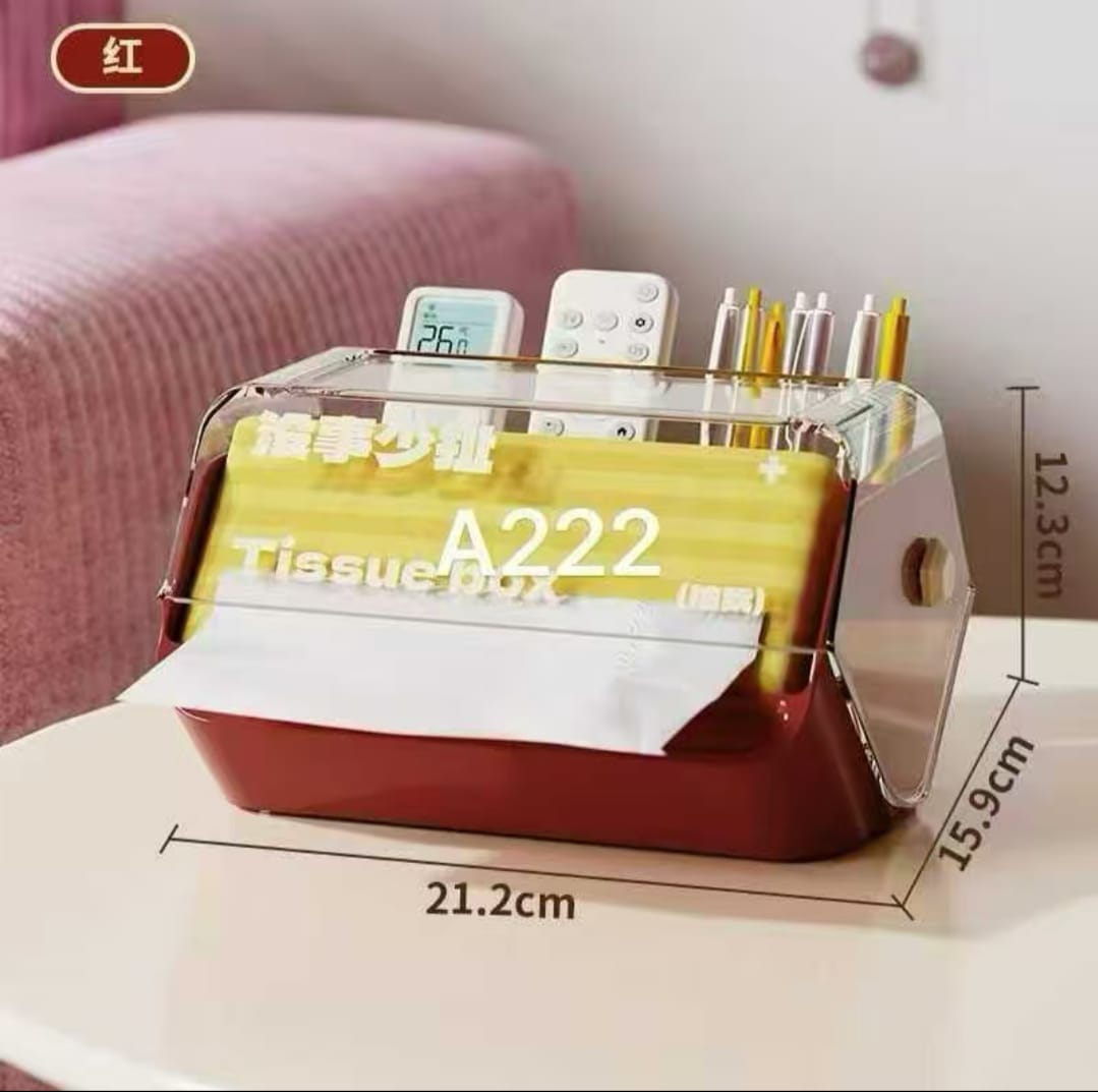 Multifunctional Tissue Box & Remote Control Storage Box - My Store