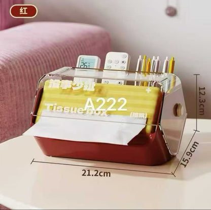 Multifunctional Tissue Box & Remote Control Storage Box - My Store