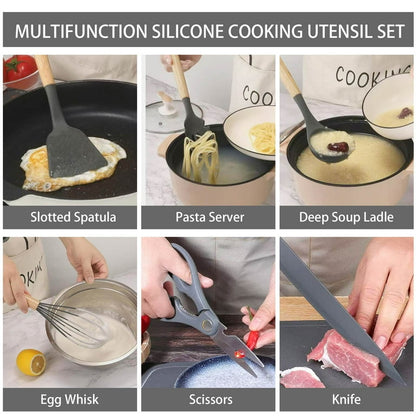 20-Piece Kitchen Utensils & Knife Set with Stand