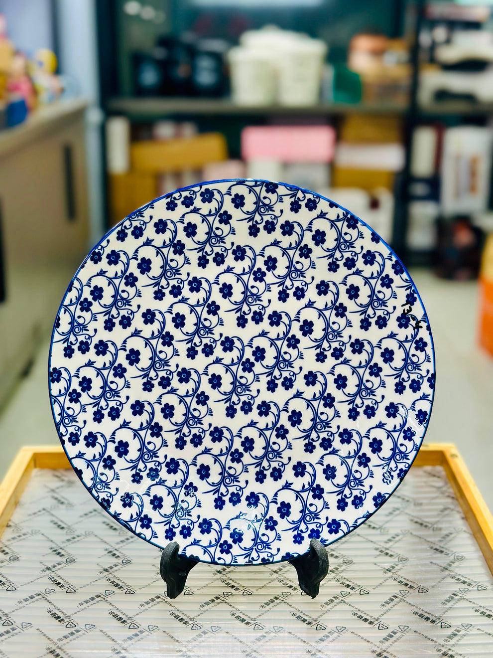 Turkish Retro Ceramic Dinner Plate – 10 Inch