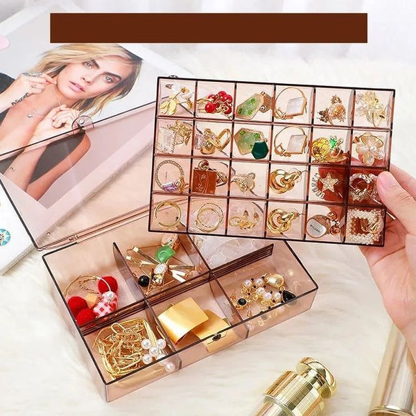 2-Layer Acrylic Jewelry Storage Box - My Store