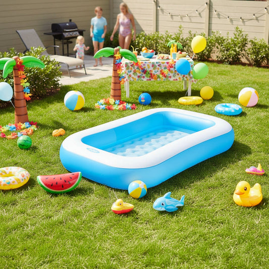 INTEX Wet Set Collection Inflatable Rectangular Family Pool (1.66m x 1.00m x 25cm)