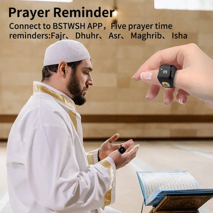 Smart Tasbeeh Ring (20mm) – Digital Zikr Counter with Prayer Reminders - My Store