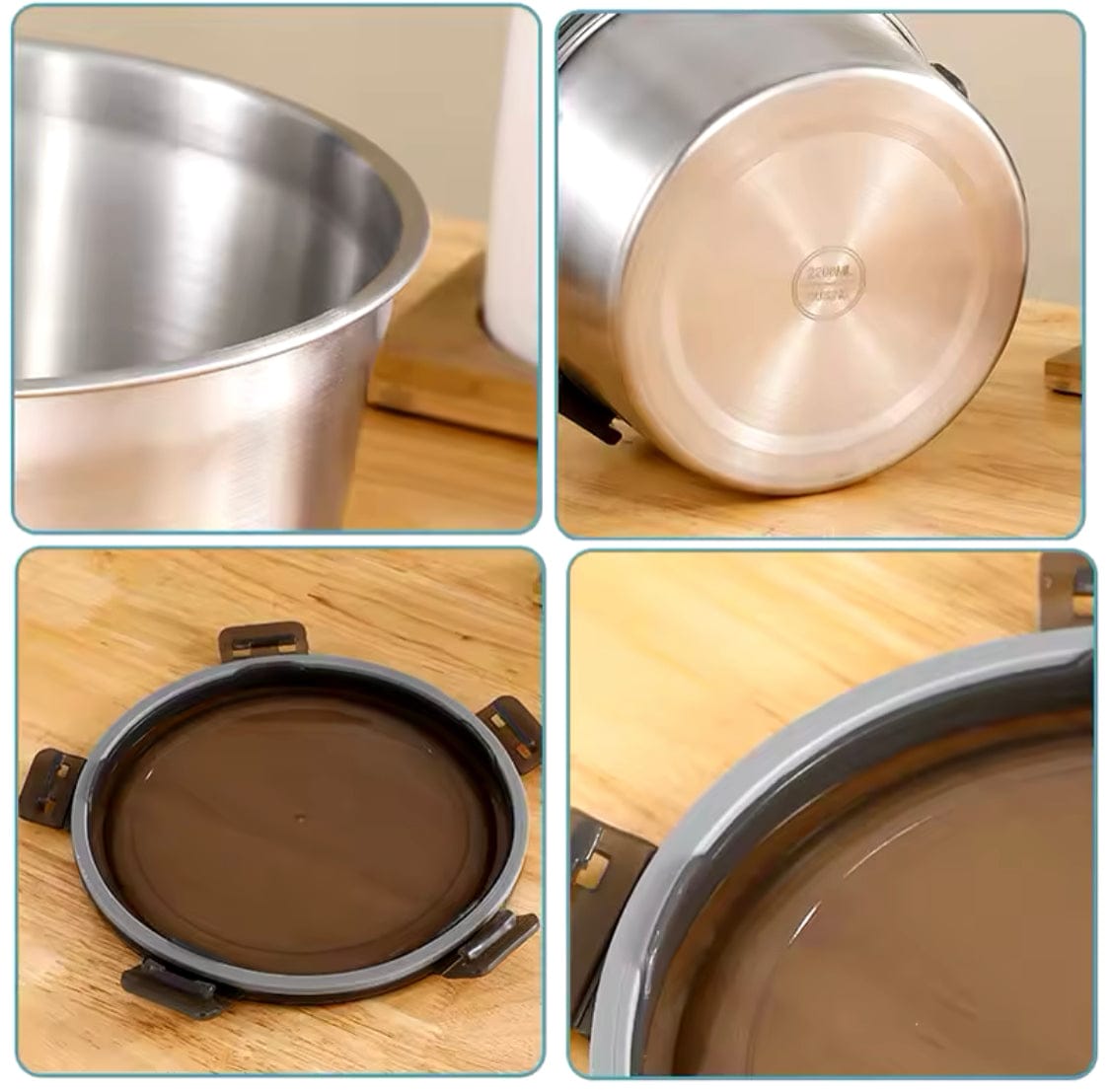 4-Piece Premium Stainless Steel Food Storage Set - My Store