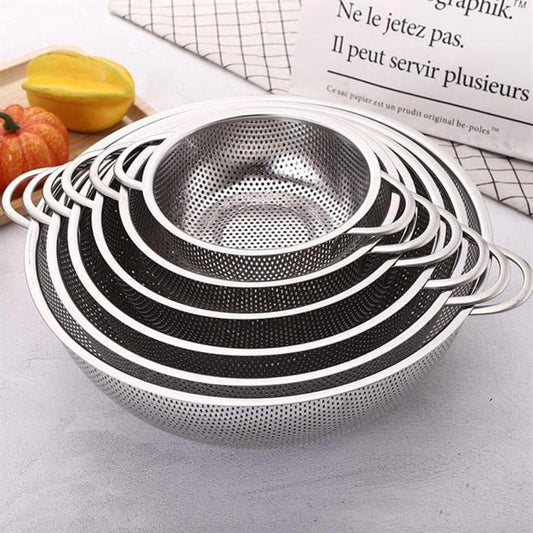 Premium Stainless Steel Colander & Strainer Set (6-Piece)