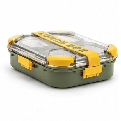 3-Compartment Stainless Steel Leak-Proof Lunch Box