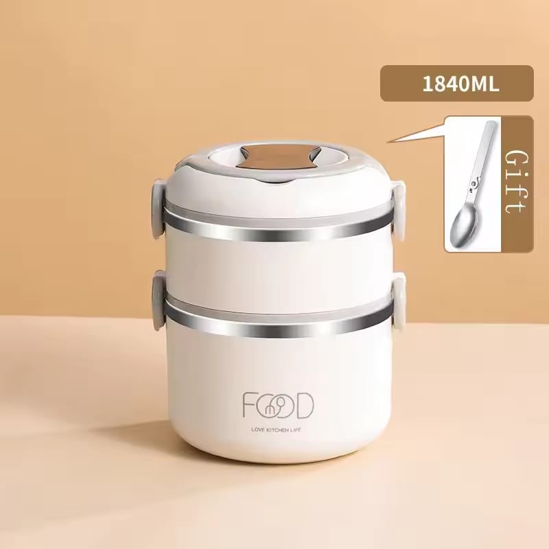 Heavy-Duty Stainless Steel Stackable Lunch Box with Thermal bag