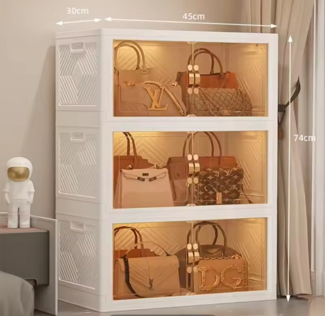 Heavy-Duty Foldable Storage Cabinet – Modular & Tool-Free Design