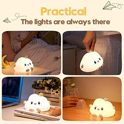 Cute Cloud Night Light Lamp – Soft Glow Kids Bedside Light