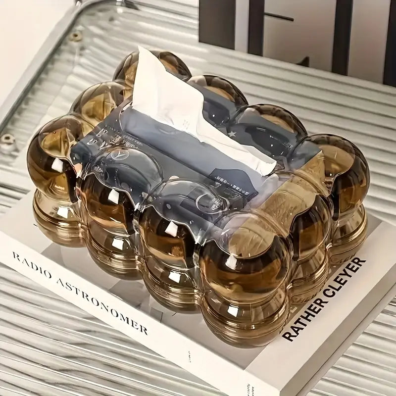 Bubbles Home Tissue Box Decorative Storage (Smoked Brown/Grey) - My Store