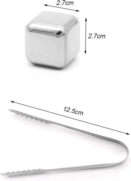 Reusable Stainless Steel Ice Cubes (Set of 8) - My Store