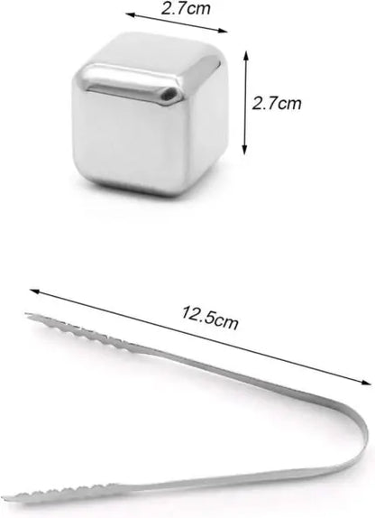 Reusable Stainless Steel Ice Cubes (Set of 8) - My Store