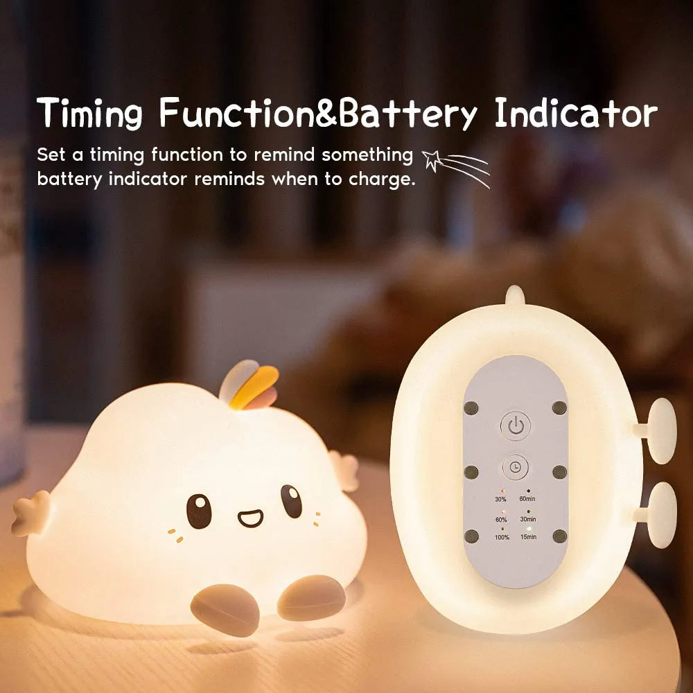 Cute Cloud Night Light Lamp – Soft Glow Kids Bedside Light
