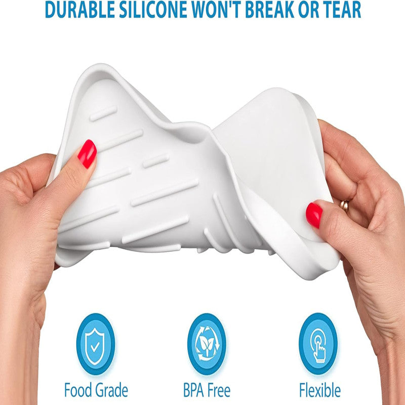 Self-Draining Silicone Soap Dish & Sink Tray - My Store