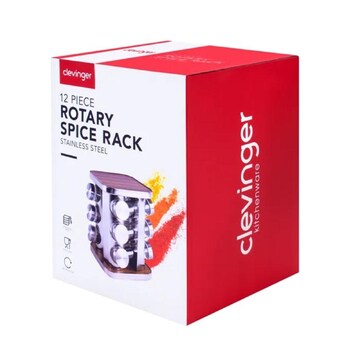 Clevinger 12-Piece Rotary Spice Rack - My Store