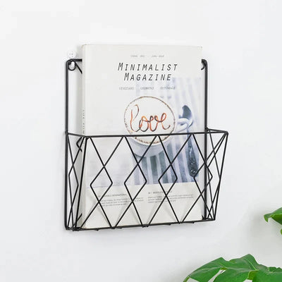 Magazines And Books Organizer - Black Metal - My Store