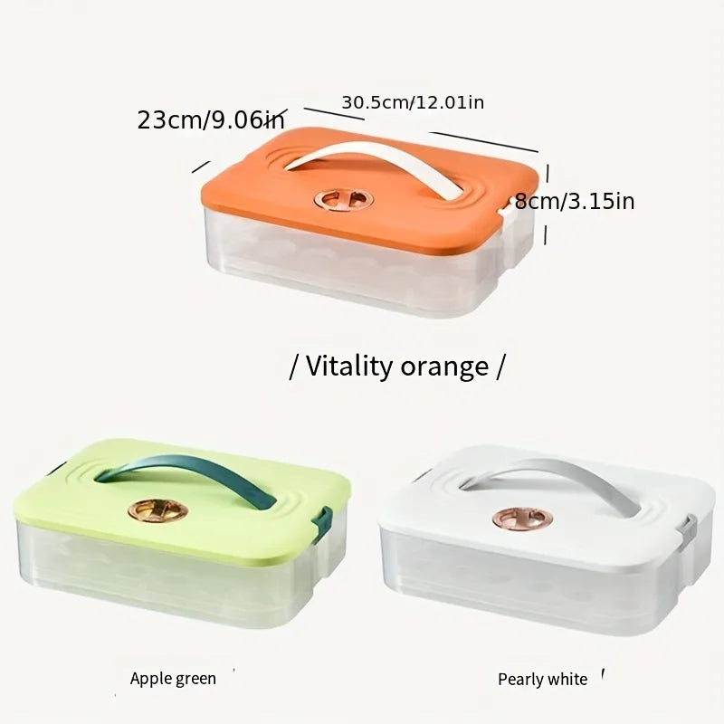 🥚 Portable Egg Storage Crisper – 24 Egg