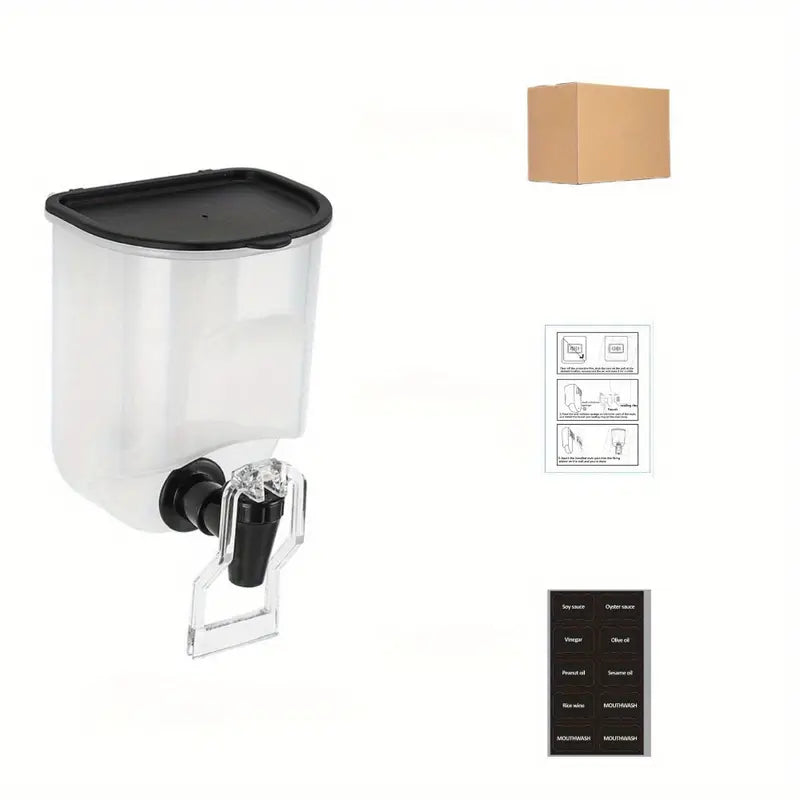 ClearView Wall-Mounted Dispenser for Kitchen & Bathroom 800ML - My Store