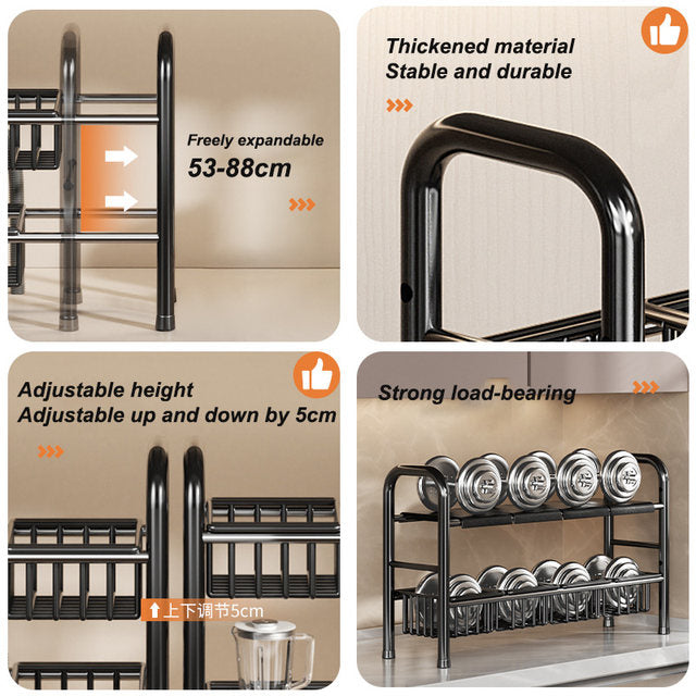 Kitchen Under Sink Adjustable Pot Rack - My Store