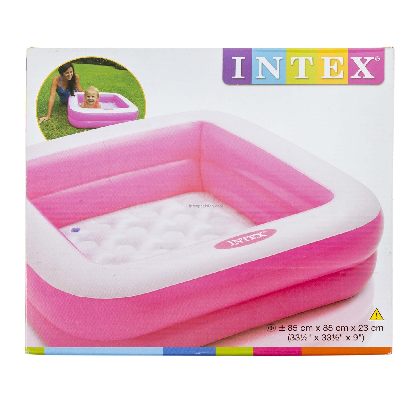 INTEX Inflatable Square Baby Splash Pool (85cm x 85cm)