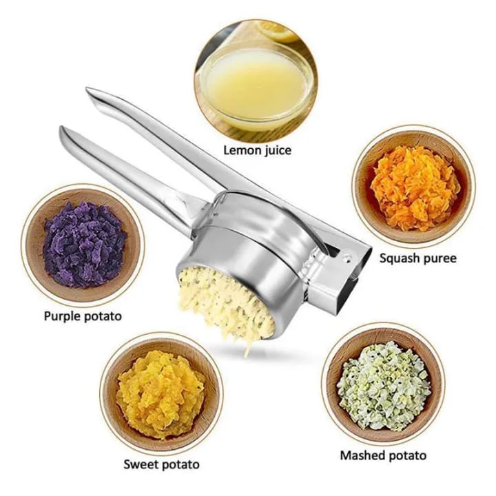 Stainless Steel Heavy-Duty Potato Ricer & Fruit Press