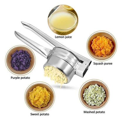 Stainless Steel Heavy-Duty Potato Ricer & Fruit Press