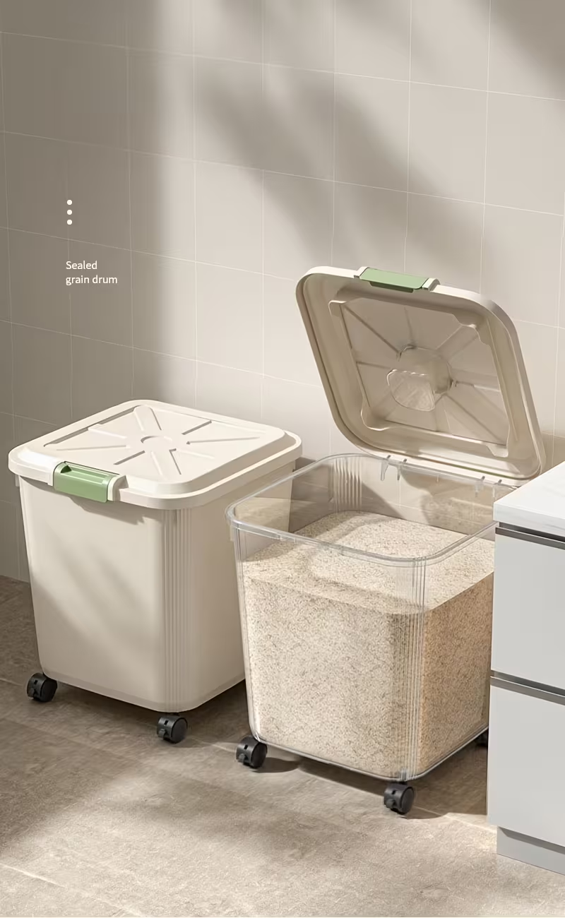 Airtight PP Rice Storage Bin – 20 KG Capacity - My Store