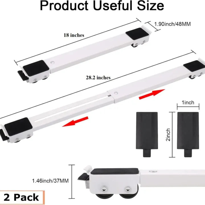 Heavy Duty Adjustable Appliance Rollers (Set of 2) - My Store