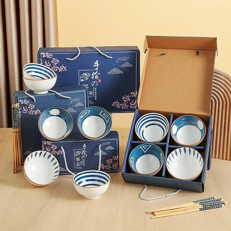 Japanese Style 6-Piece Ceramic Bowl Set - My Store