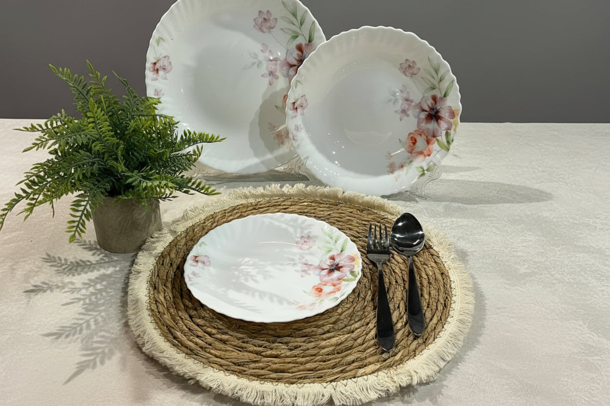 Danny Home 18-Piece Floral Dinnerware Set - My Store