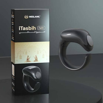 Weslamic Smart Tasbeeh Ring – Digital Zikr Counter with Prayer Reminder - My Store